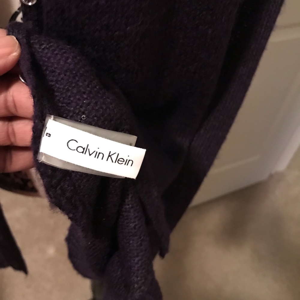 Calvin Klein Sweater Wrap with Dazzling Sparkles - Picture 6 of 6